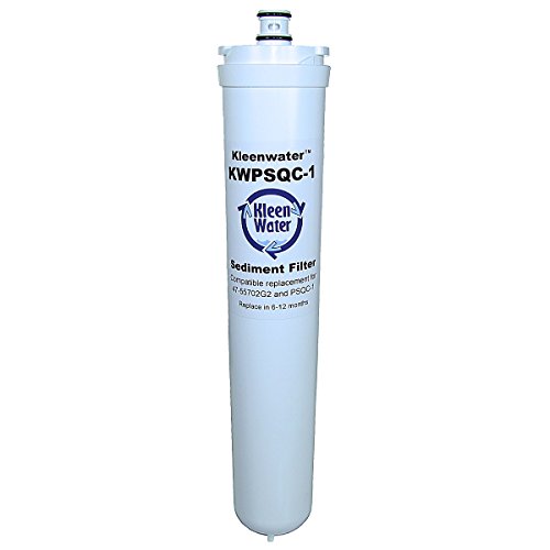 KleenWater Replacement Water Filters, Compatible with Whirlpool WSC300YW and 3M Water Factory FM-3 DWS 350 Cartridge Set 47-55711G2, 47-55707G2, 47-55711CM and 47-55707CM