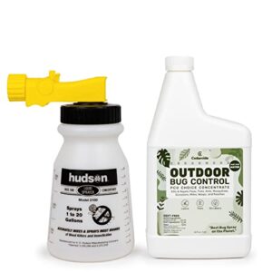 cedarcide outdoor bug control concentrate | kills & repels mosquitoes, ticks, fleas, mites & more with natural essential oils | family & pet-safe | pco choice | quart with sprayer included