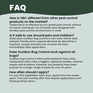 Cedarcide Outdoor Bug Control Concentrate | Kills & Repels Mosquitoes, Ticks, Fleas, Mites & More with Natural Essential Oils | Family & Pet-Safe | PCO Choice | Quart with Sprayer Included