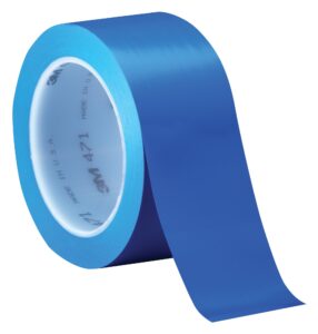 3m vinyl tape 471, blue, 2 in x 36 yd, 5.2 mil