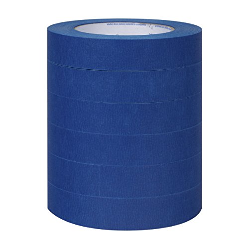 Duck Clean Release Blue Painter's Tape 1-Inch (0.94-Inch x 60-Yard), 6 Rolls, 360 Total Yards, 240459