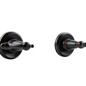 Design House 523472 Oakmont Classic Bath and Shower Trim with Single-Function Shower Head, 2-Handle Faucet and Valve for Bathroom, Oil Rubbed Bronze