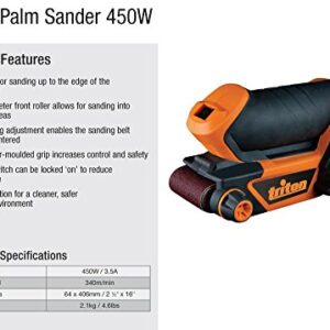 Triton TCMBS Palm Sander, Orange