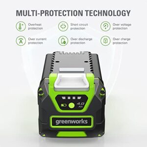 Greenworks 40V 4.0Ah Lithium-Ion Battery (Genuine Greenworks Battery / 75+ Compatible Tools)