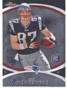 2010 topps finest football rookie card #42 rob gronkowski mint