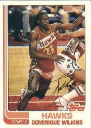 topps archives dominique wilkins "rookie" basketball card #30 - shipped in protective display case!