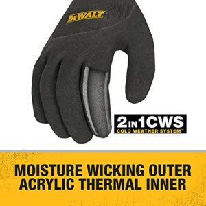 Dewalt DPG737L Thermal Insulated Grip Glove 2 In 1 Design, Large