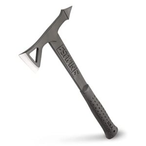 estwing tomahawk axe - 16.25" lightweight hatchet with forged steel construction & shock reduction grip - ebta, black