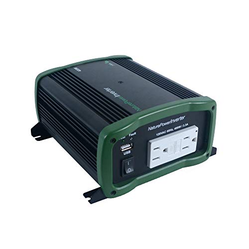 Nature Power 38304 Pure Sine Wave Inverter, 400-watt