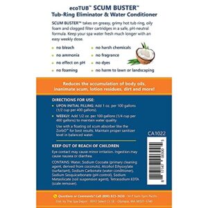 Spa Depot Scum Buster Hot Tub Water Clarifier/Conditioner Tub Ring Eliminator - 2 Quarts