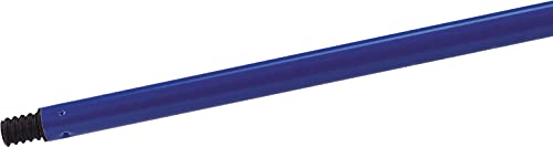 Carlisle FoodService Products Flo-Pac Powder Coated Metal Threaded Handle, 7/8" Diameter x 48" Length, Blue (Case of 12)