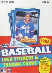 1986 fleer baseball box (36 pk)