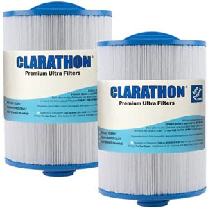 clarathon 2-pack spa filters replacement for unicel 6ch-940, pleatco pww50 p3, filbur fc-0359