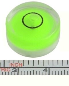 three 18mm circular bubble spirit level 8.6mm thick use with tripod etc. new