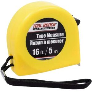 Tool Bench Hardware Tape Measure - 16 feet