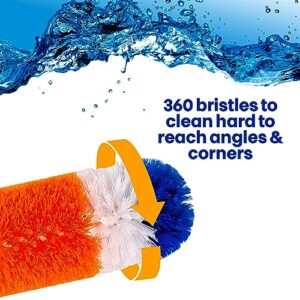 Blue Torrent Brush (18 Inches, Orange/White/Blue)