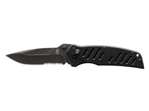 gerber gear 31-001709n swagger knife, assisted opening tactical folding pocket knife, 3.25 in blade, black