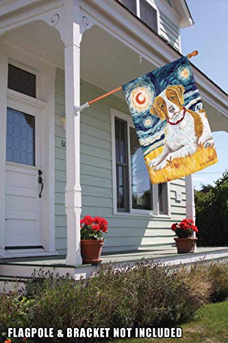 Toland Home Garden 102650 Van Growl-Brittany Dog Flag 28x40 Inch Double Sided Dog Garden Flag for Outdoor House Brittany Flag Yard Decoration