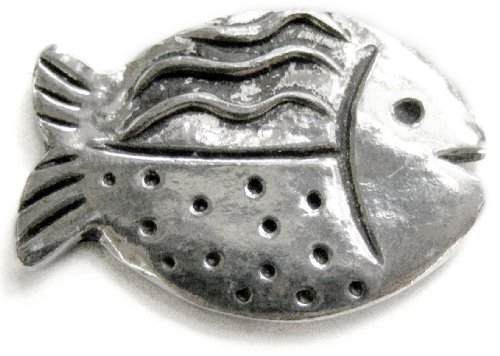 Basic Spirit Fish / Giggle Pocket Token (Coin) * Handcrafted Pewter Home Lead-Free CN-50