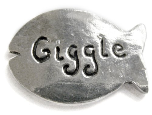 Basic Spirit Fish / Giggle Pocket Token (Coin) * Handcrafted Pewter Home Lead-Free CN-50