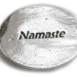 Basic Spirit Lotus / Namaste Pocket Token (Coin) * Handcrafted Pewter Home Lead-Free CN-57