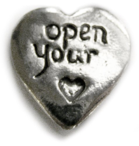 Basic Spirit Heart shape/Open your heart Pocket Token (Coin) Handcrafted Pewter Lead-Free CN-12