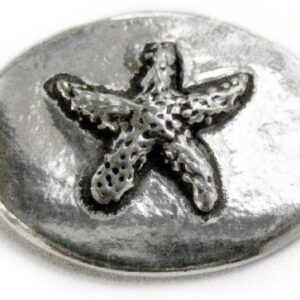 Basic Spirit Starfish / Relax Pocket Token (Coin) Handcrafted Pewter Home Lead-Free CN-39