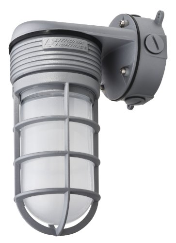 Lithonia Lighting OLVTWM M6 Wall Mount LED Vapor Tight, 600 lumens, 4000K, 15 Watts, 120 volts, Gray