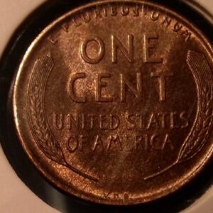 Coin 1909 VDB Penny Ms Rd/Bn