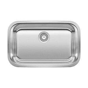 blanco, stainless steel 441529 stellar ada-compliant undermount kitchen sink, 28" x 18"