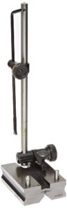 fowler 52-155-010-0 surface gage with 9” spindle and double-ended scriber, 1.1" base height x 2.5" base width x 3.8 base length