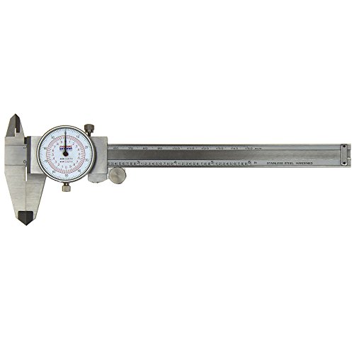 Anytime Tools Dial Caliper 6" / 150mm Dual Reading Scale Metric SAE Standard Inch mm