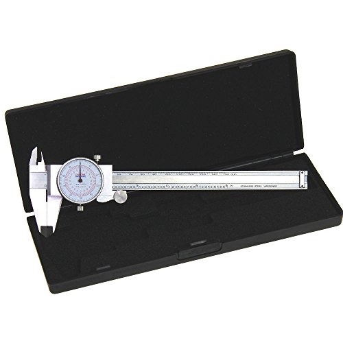 Anytime Tools Dial Caliper 6" / 150mm Dual Reading Scale Metric SAE Standard Inch mm