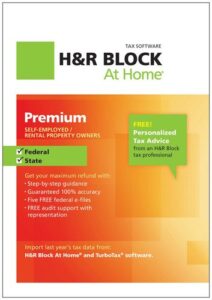 h&r block at home premium tax software