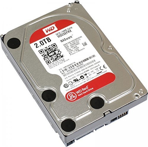 WD20EFRX Western Digital 2TB 7.2K RPM Intelllipower SATA 6GBps 64MB Buffer 3.5 Inches Internal Nas Hard Disk Drive. New Retail Factory Sealed Wit
