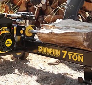 Champion Power Equipment 90720 Champion 7-Ton Compact Horizontal Gas Log Splitter with Auto Return, Black