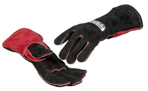 lincoln electric womens jessi combs women s mig stick welding gloves, black, red, medium pack of 1 us