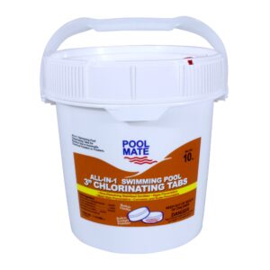 pool mate 1-1410m all-in-1 swimming pool chlorine tabs, 10-pounds