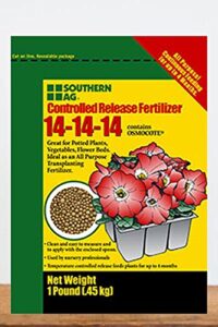 southern ag osmocote controlled release fertilizer 14-14-14, 5 lb size: 5 lb