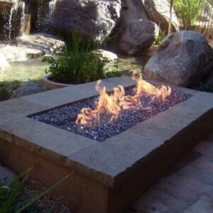Hearth Products Controls (HPC) Rectangle Stainless Steel Fire Pit H-Burner (HBSB36-NG), 36x8-Inch, Natural Gas
