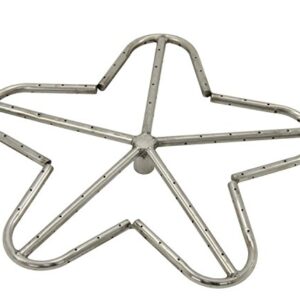 HPC Fire Penta Fire Pit Burner (PENTA18-NG), 18-Inch, Stainless Steel, Natural Gas