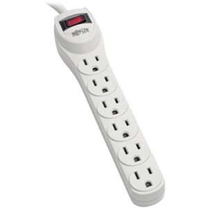 tripp lite tlp602 tlp602 surge suppressor, 6 outlets, 2 ft cord, 180 joules, light gray
