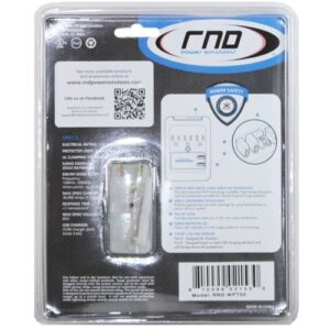 RND Wall Power Station includes 3 AC Plugs and 2 USB ports (3.4A total) with Surge for iPhone, iPad, Samsung Galaxy, LG, HTC, Moto and all USB Compatible Devices