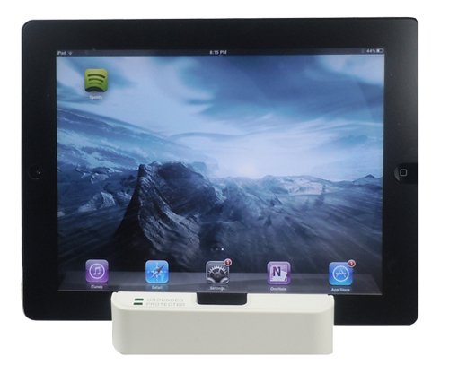 RND Desktop Charging Station with 3 AC Plugs and 3 USB ports Surge Protector with a slot for iPads and Tablets.