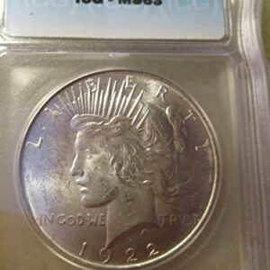 1922 D Peace Silver Dollar Uncirculated Rare MS/BU US Coin $1