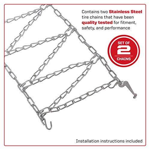 Arnold 490-241-0029 16-Inch x 6.5-Inch Snow thrower Tire Chains