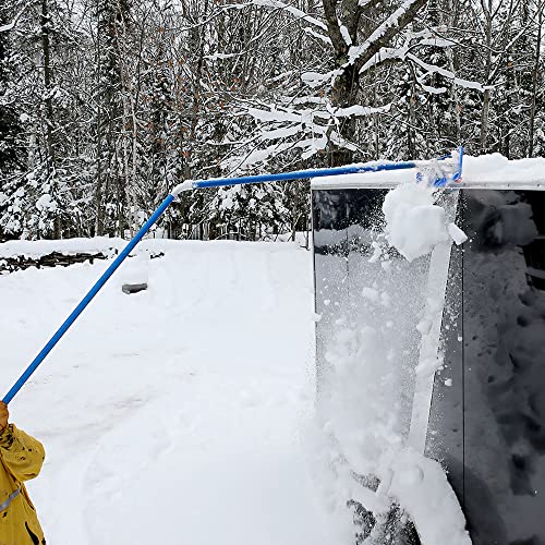 Snow Roof Rake for Flat Roofs by Avalanche! Big Rig Rake 2000: Snow Removal from Flat Roofs For Clearing Trucks, Trailers, Mobile Homes, RV's and Other Flat Rooftops. 24 Inch Wide Head With Wheels