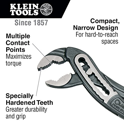 Klein Tools D504-7 Classic Klaw Pump Pliers, 7-Inch