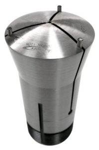 lyndex 166-001s 16c steel emergency collet, 1/16" pilot hole, 4.31" length, 2.26" top diameter, 1.89" bottom diameter