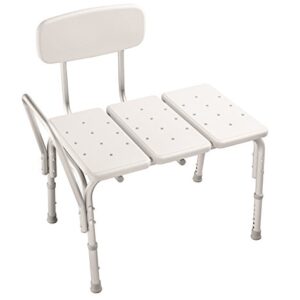 Delta Faucet DF565 Bathroom Safety Adjustable Transfer Bench in White